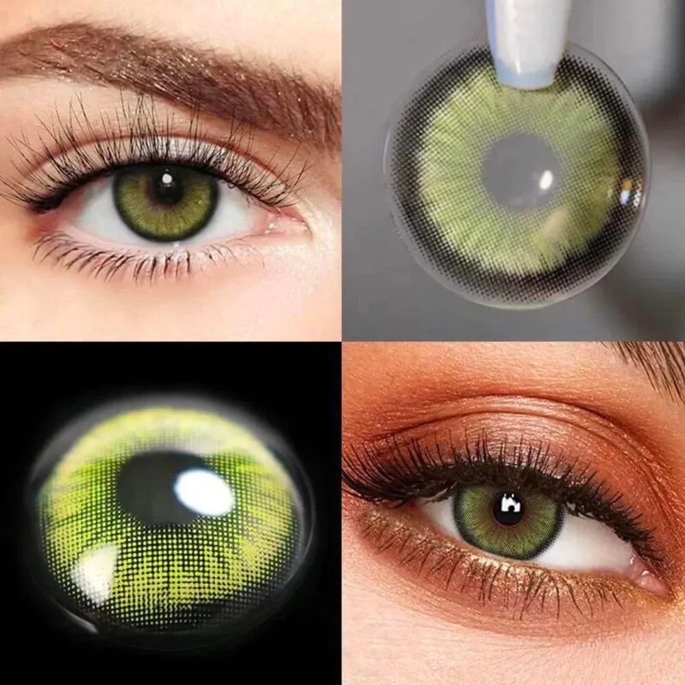 2DADOLL DARK ELF GREEN COLORED CONTACT LENSES(1 PAIR/6 MONTHS)