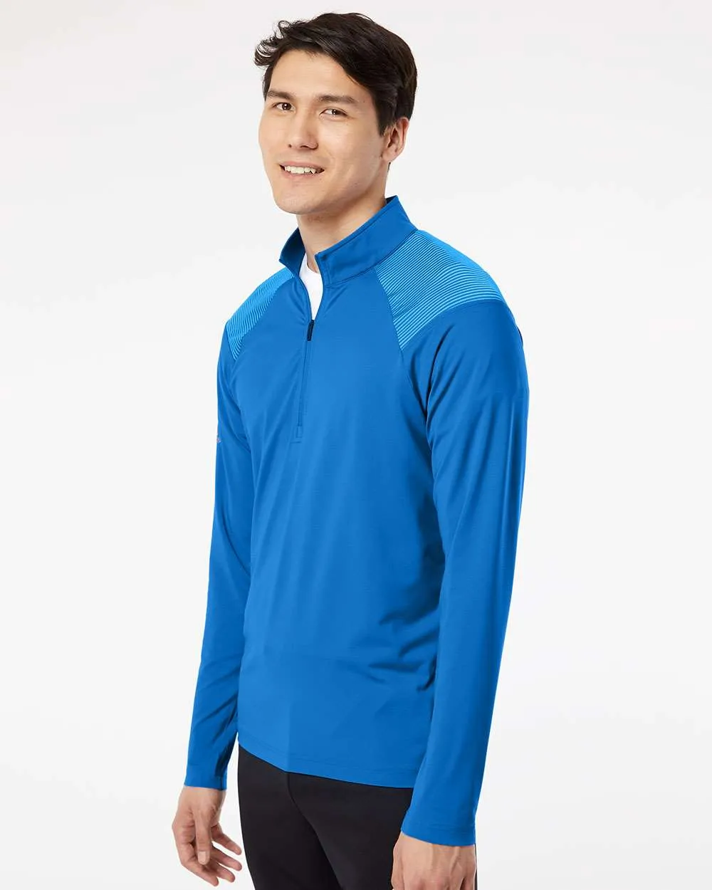 Adidas A520 Shoulder Stripe Quarter-Zip Pullover