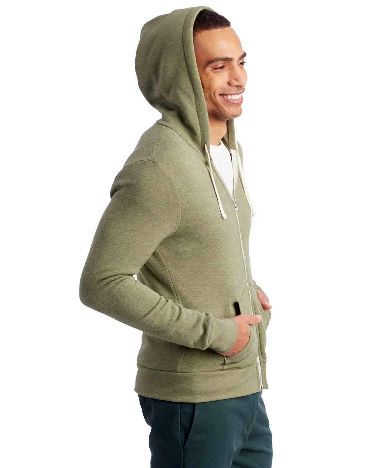 Alternative AA9590 Men's Rocky Eco-Fleece Zip Hoodie