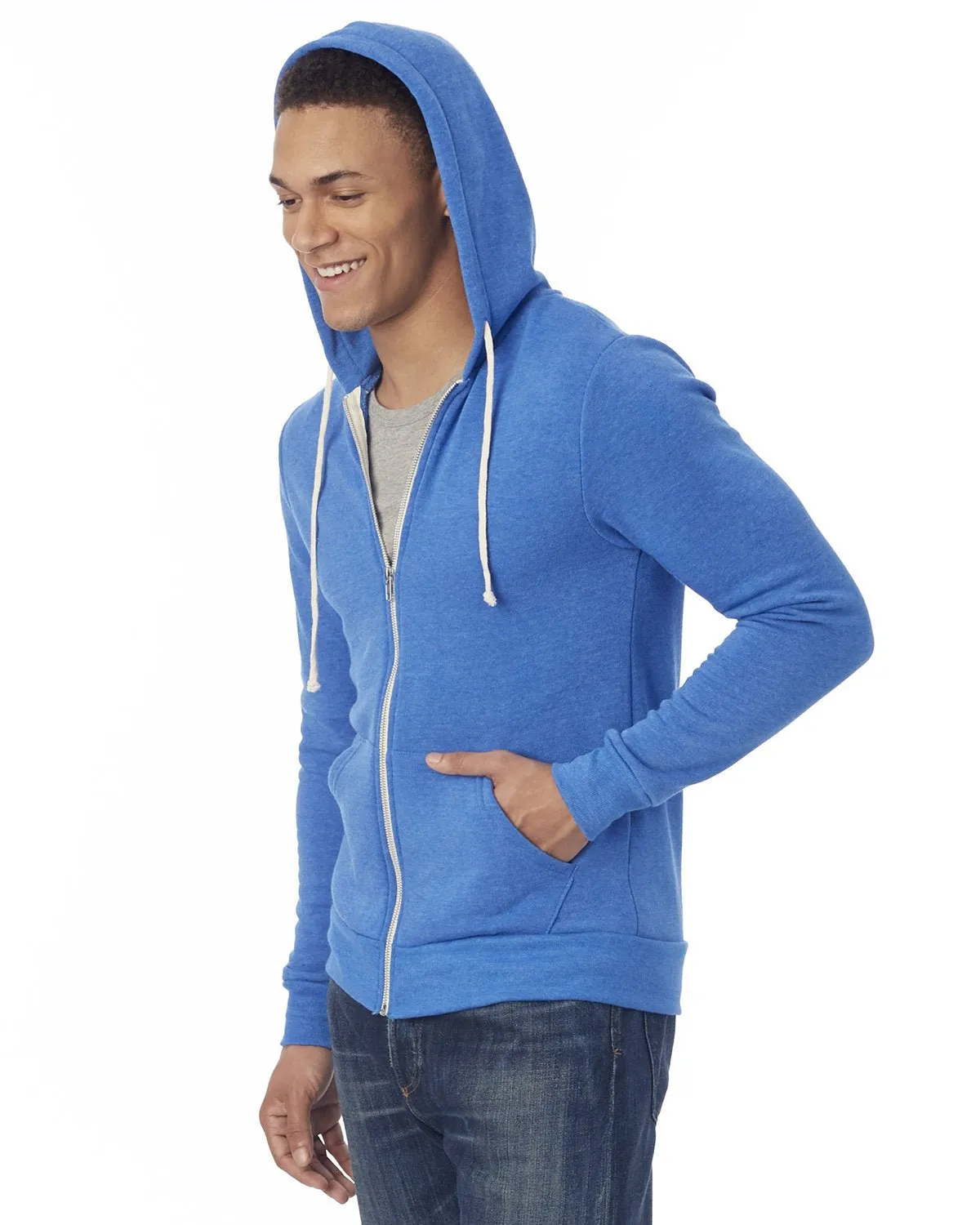 Alternative AA9590 Men's Rocky Eco-Fleece Zip Hoodie