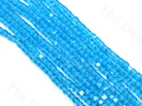 Aqua / Light Blue Transparent Cubic Crystal Beads