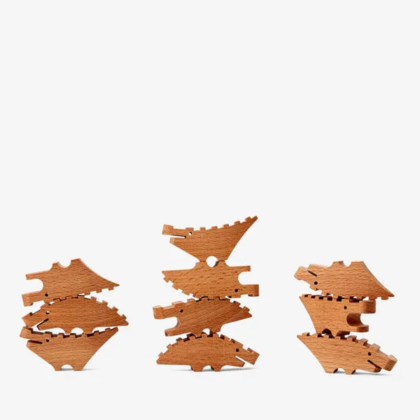 Areaware CROC Pile Mini - Natural - Set of 10