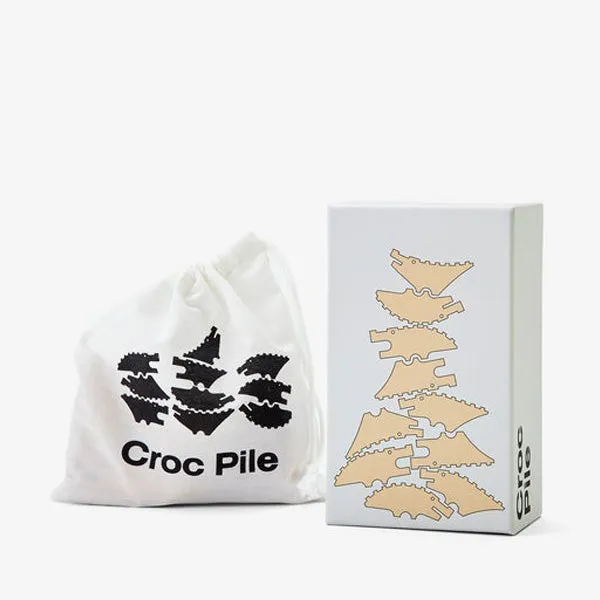 Areaware CROC Pile Mini - Natural - Set of 10