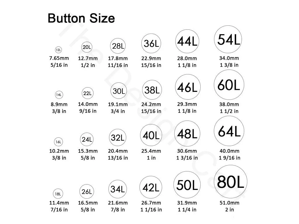 Assorted Pack of Mat Design Acrylic Buttons