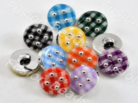 Assorted Pack of Mat Design Acrylic Buttons