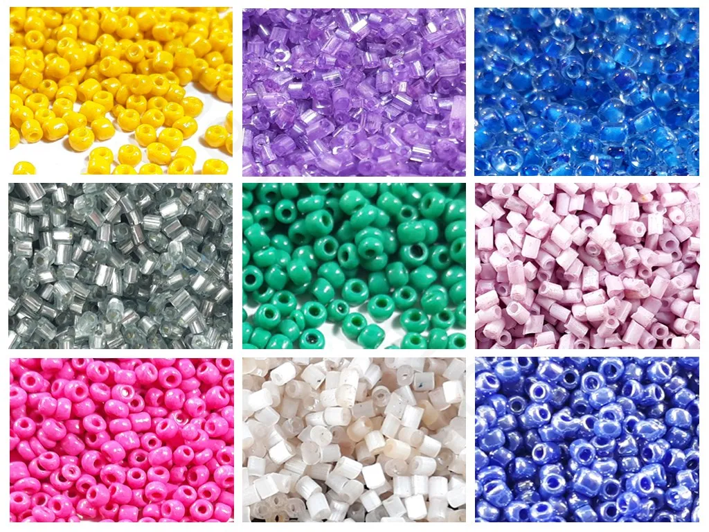 Assorted Round   Cut Seed Beads Combo 3