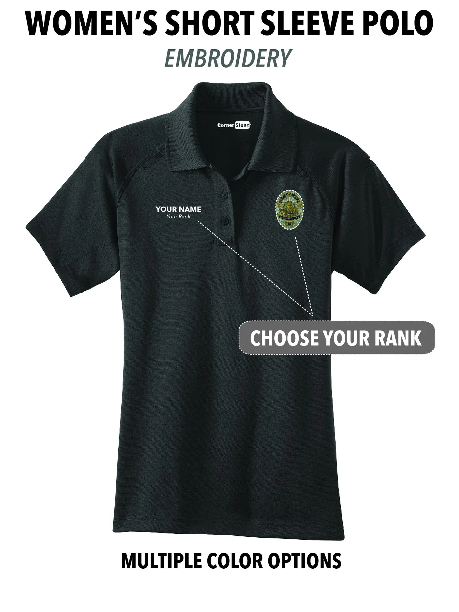 Atascadero Police - Women's Embroidered Short Sleeve Polo