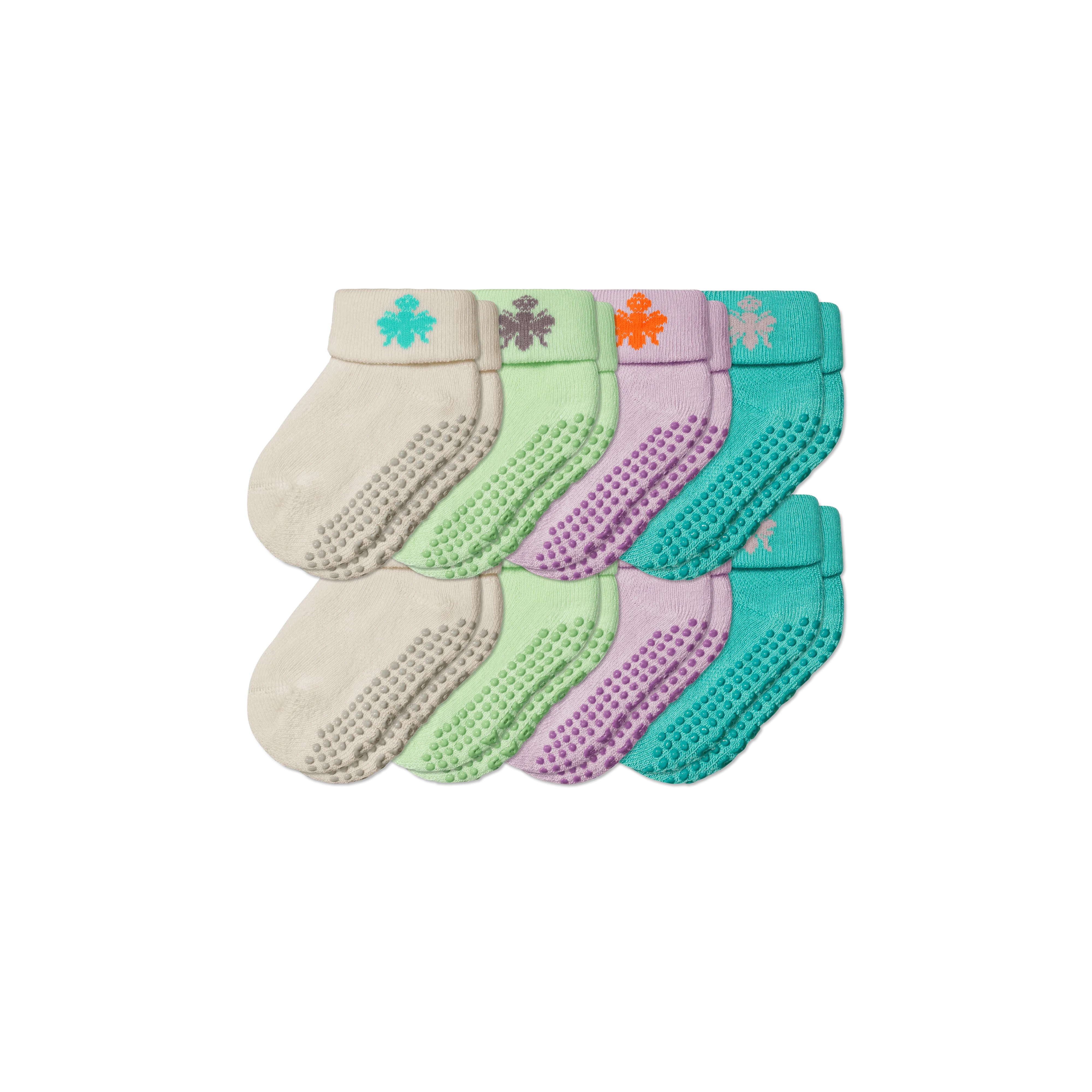 Baby Gripper Socks 8-Pack (6-12 Months)