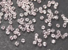 Baby Pink Bicone Crystal Beads (Wholesale)