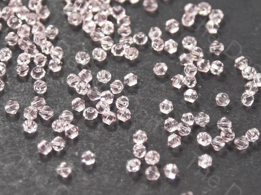 Baby Pink Bicone Crystal Beads (Wholesale)