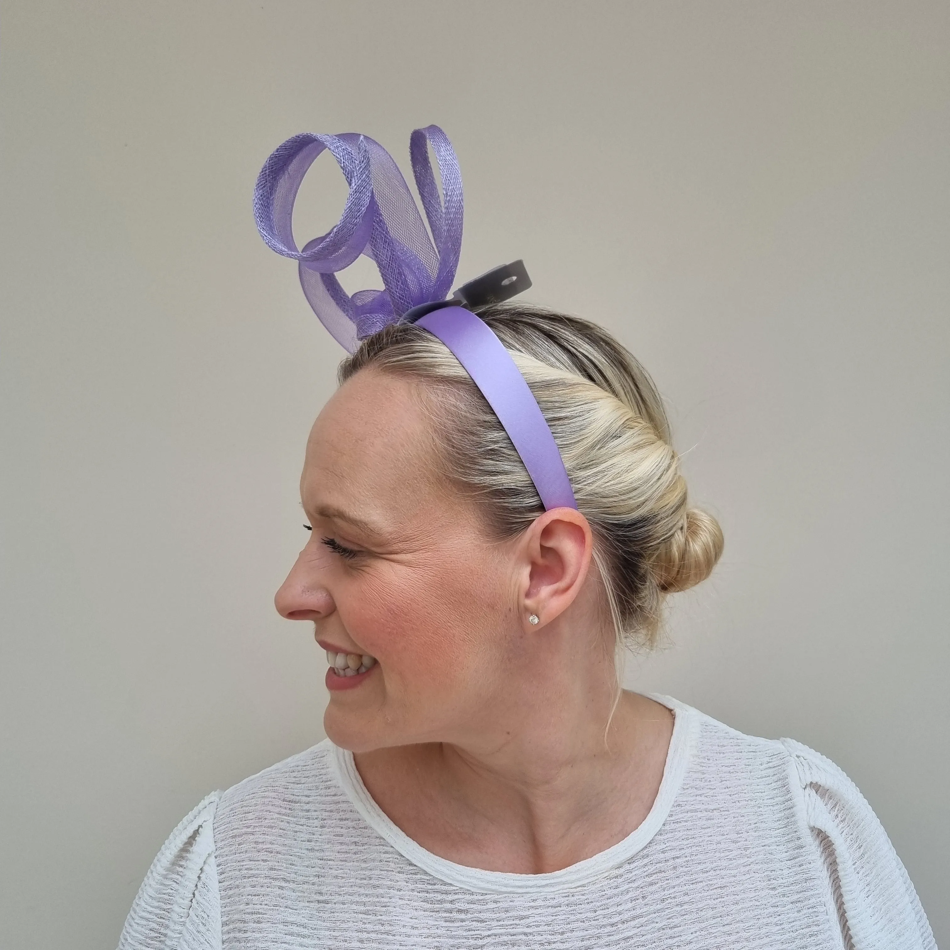 Boardmans Cecilia Looped Crin Headband in Lilac