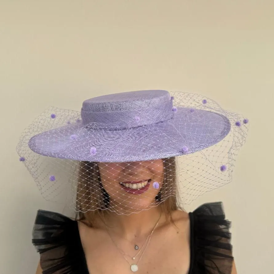 Boardmans Romy Boater Hatinator In Lilac