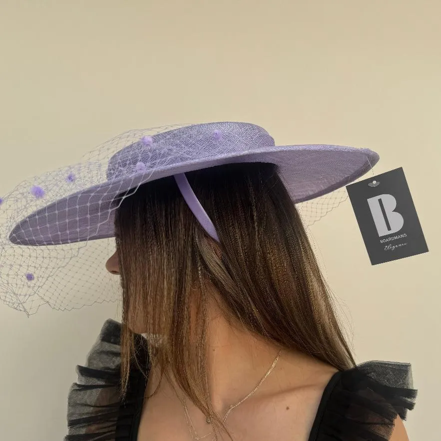 Boardmans Romy Boater Hatinator In Lilac