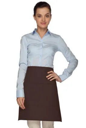 Brown Half Bistro Apron (2 Pockets)