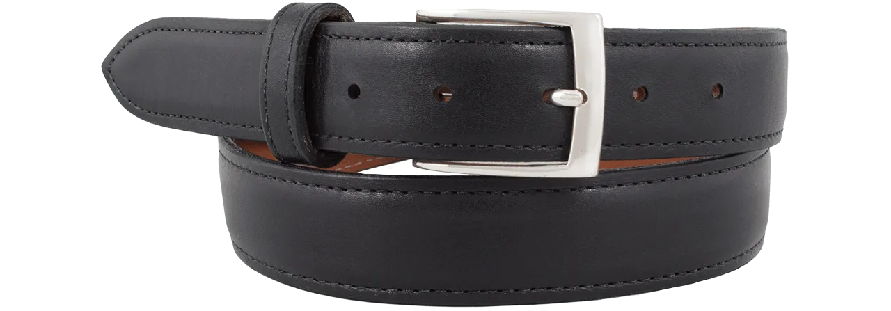 Chacon Spanish Calf Straight Belt - Black