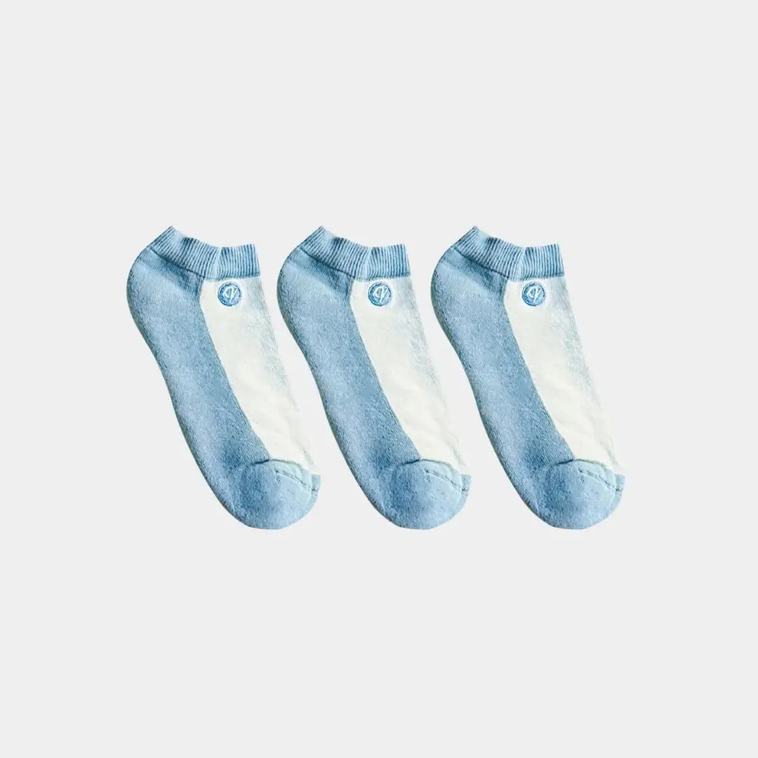 Cool Tones Lightweight Ankle Socks - 98% Organic Cotton