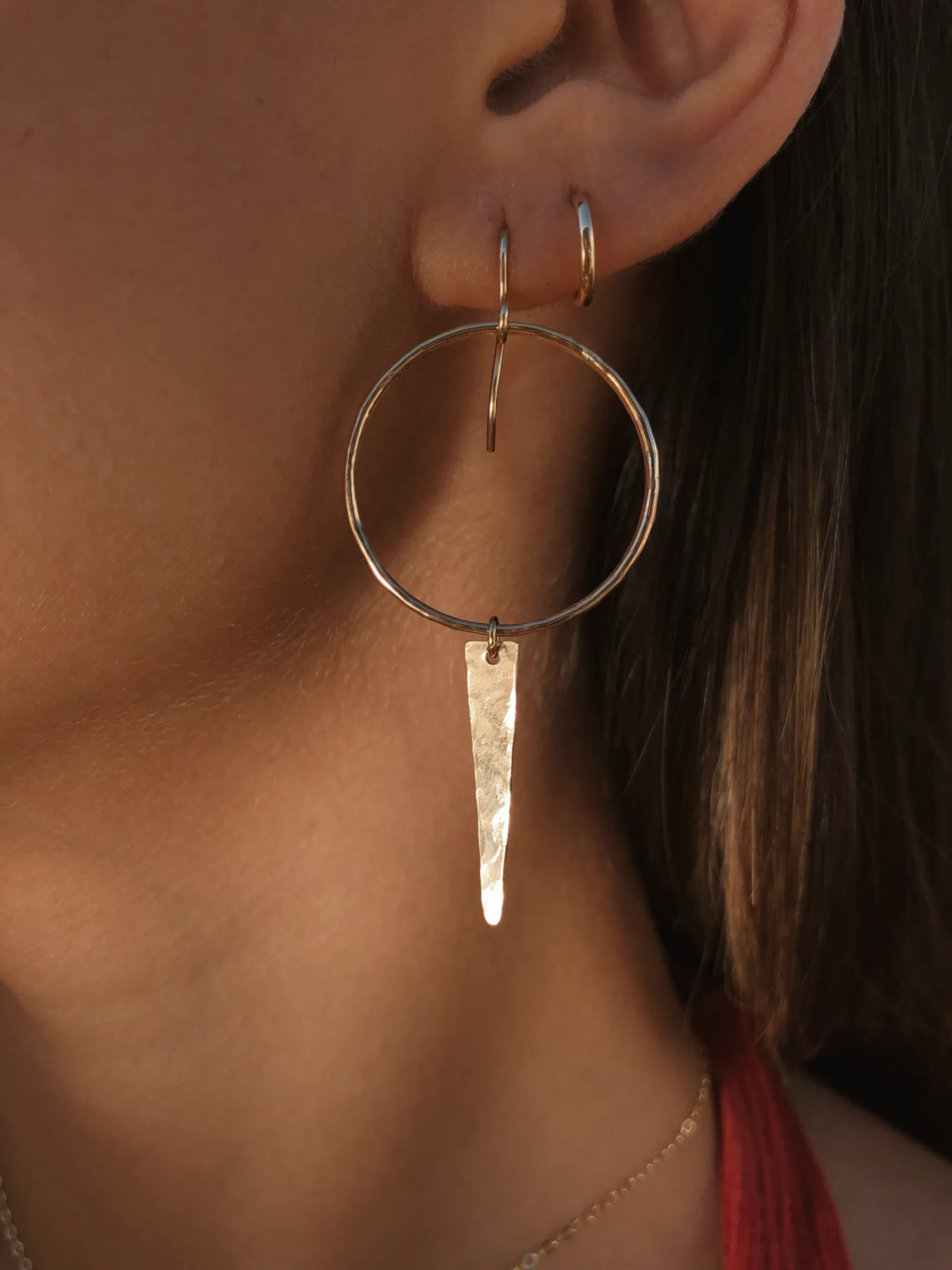 Dainty Lil Spike Hoops by Toasted Jewelry