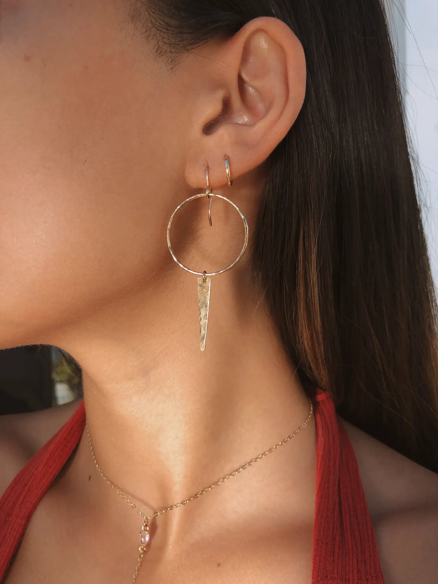 Dainty Lil Spike Hoops by Toasted Jewelry