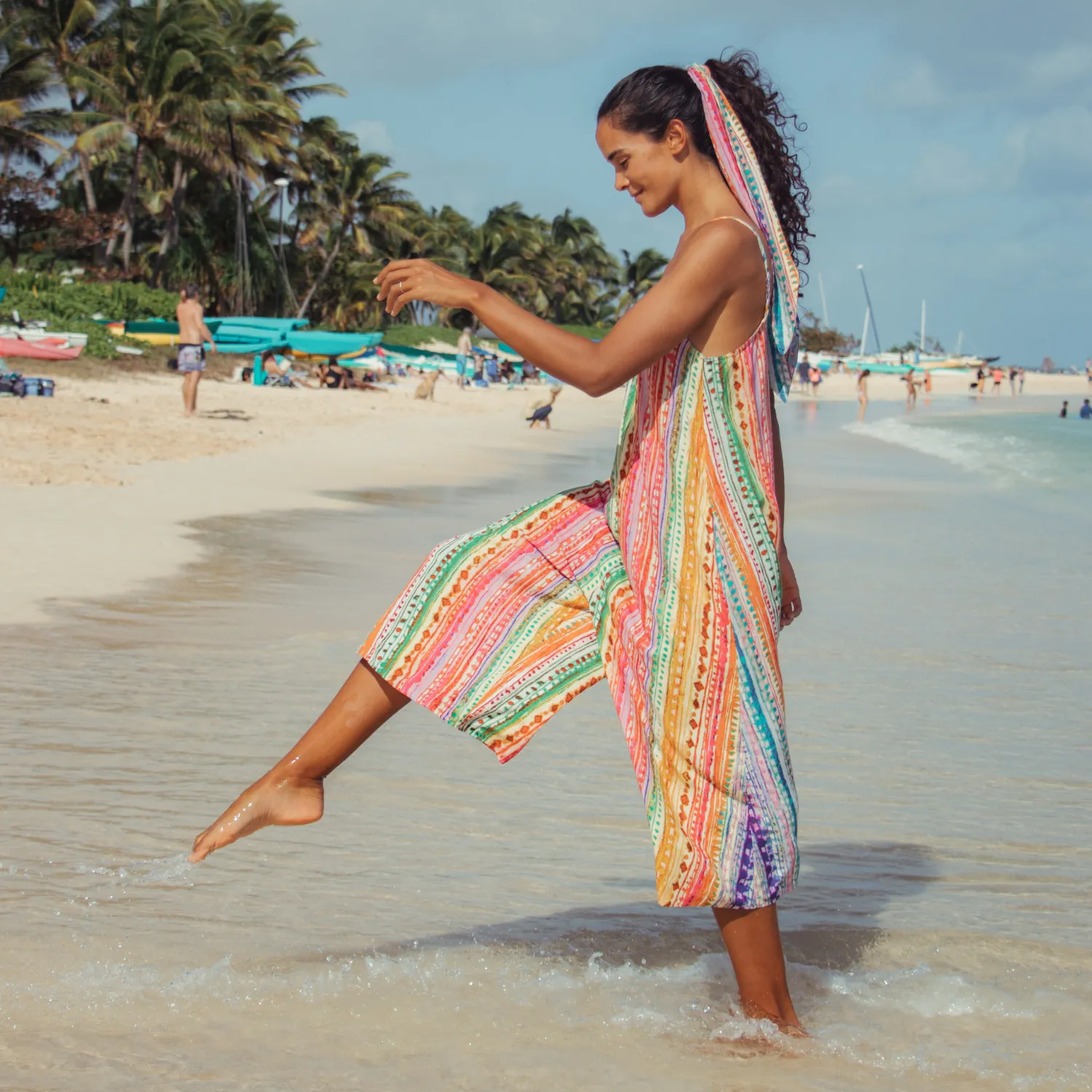 Easy Jumpsuit - Candy Stripe