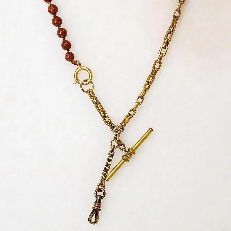 Glittering Goldstone Bead Married Chain by Ancient Influences