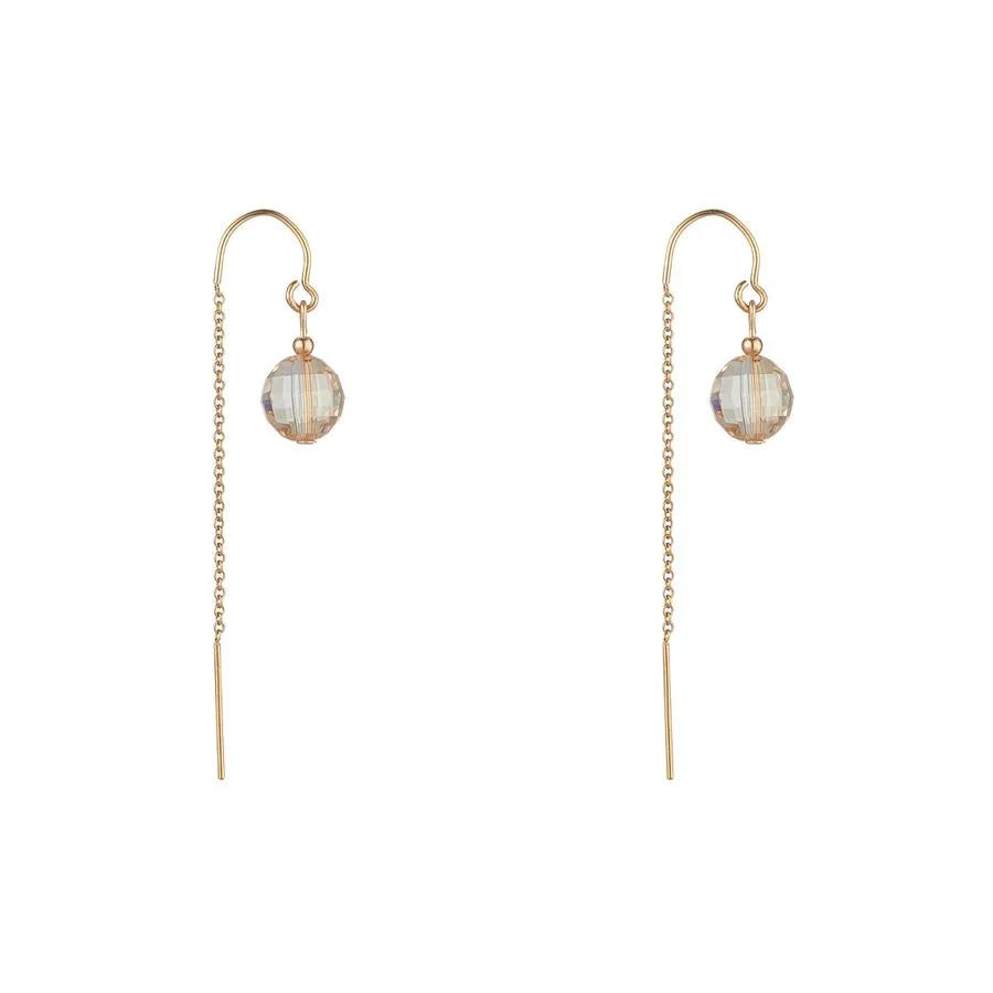 Gold Filled Ball Half Threader Earrings