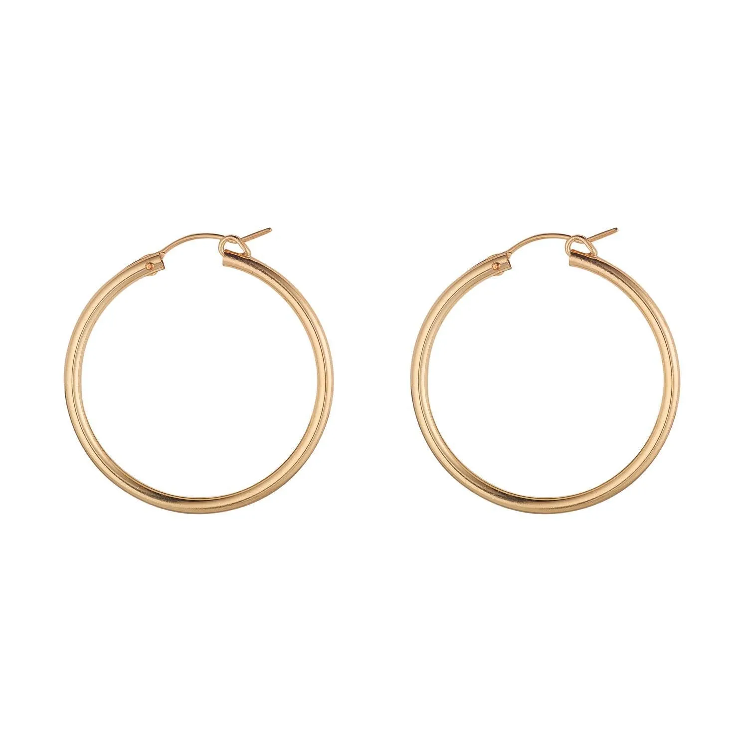 Gold Filled Clip Hoop Earrings