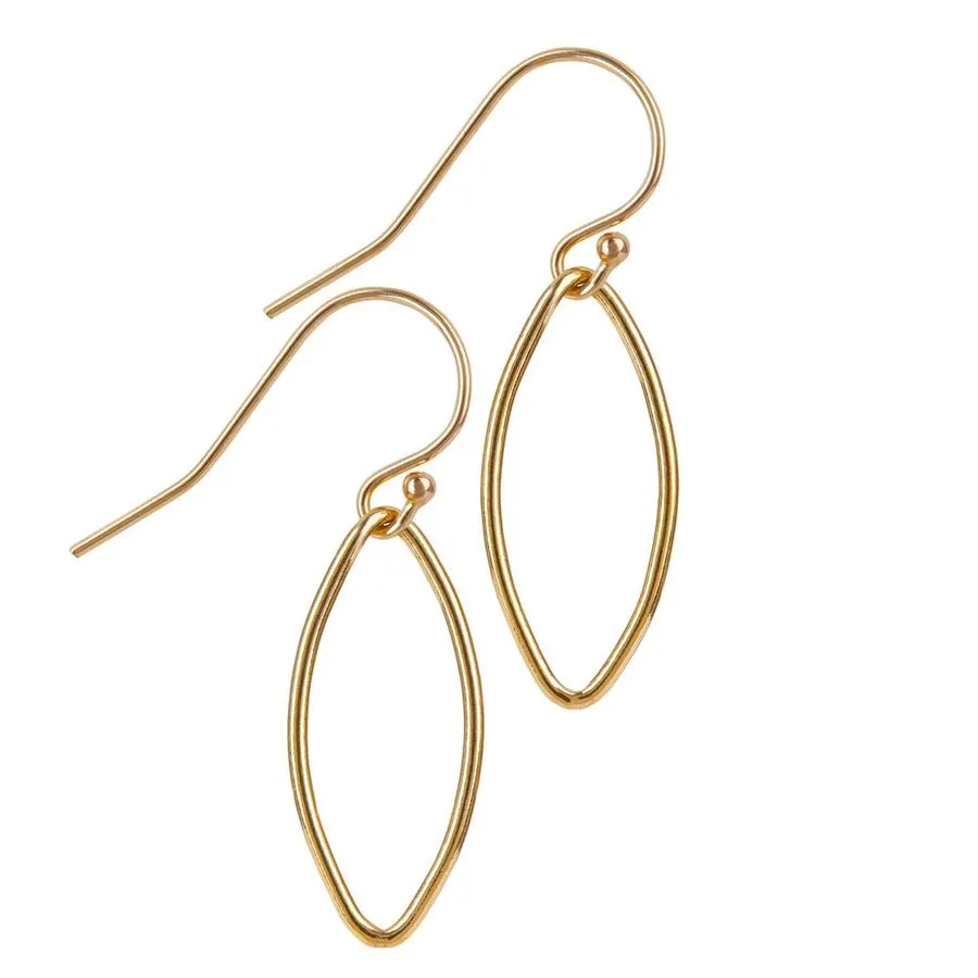 Gold Filled Open Oval Earrings