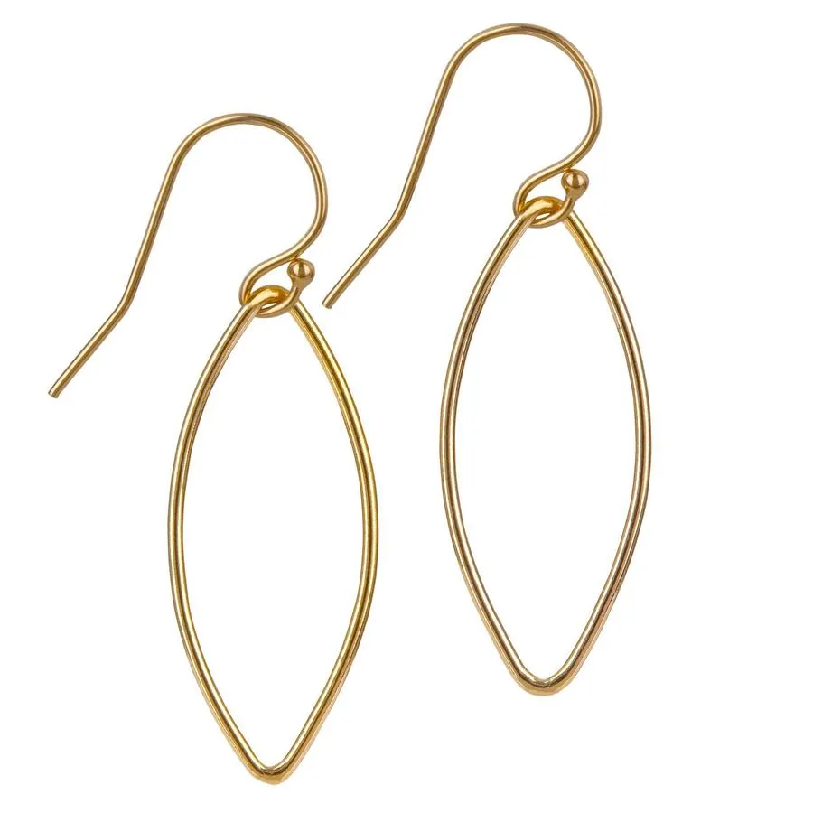 Gold Filled Open Oval Earrings