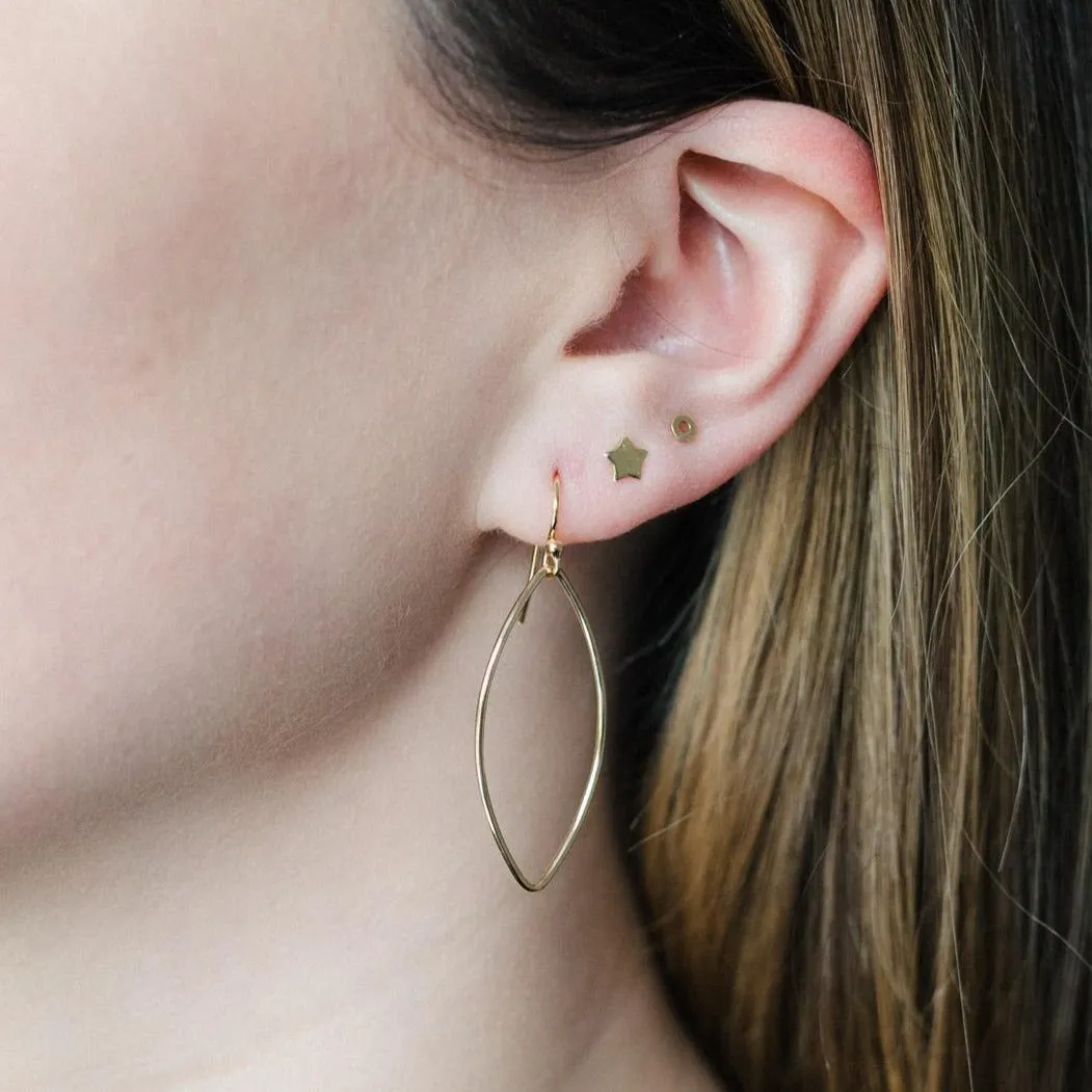 Gold Filled Open Oval Earrings