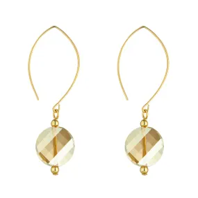 Gold Filled Oval Twist Oval Open Earrings