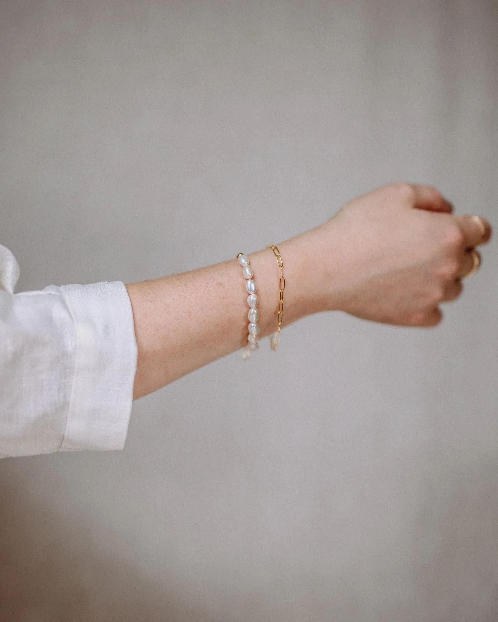 Gold Filled Paperclip Chain Bracelet