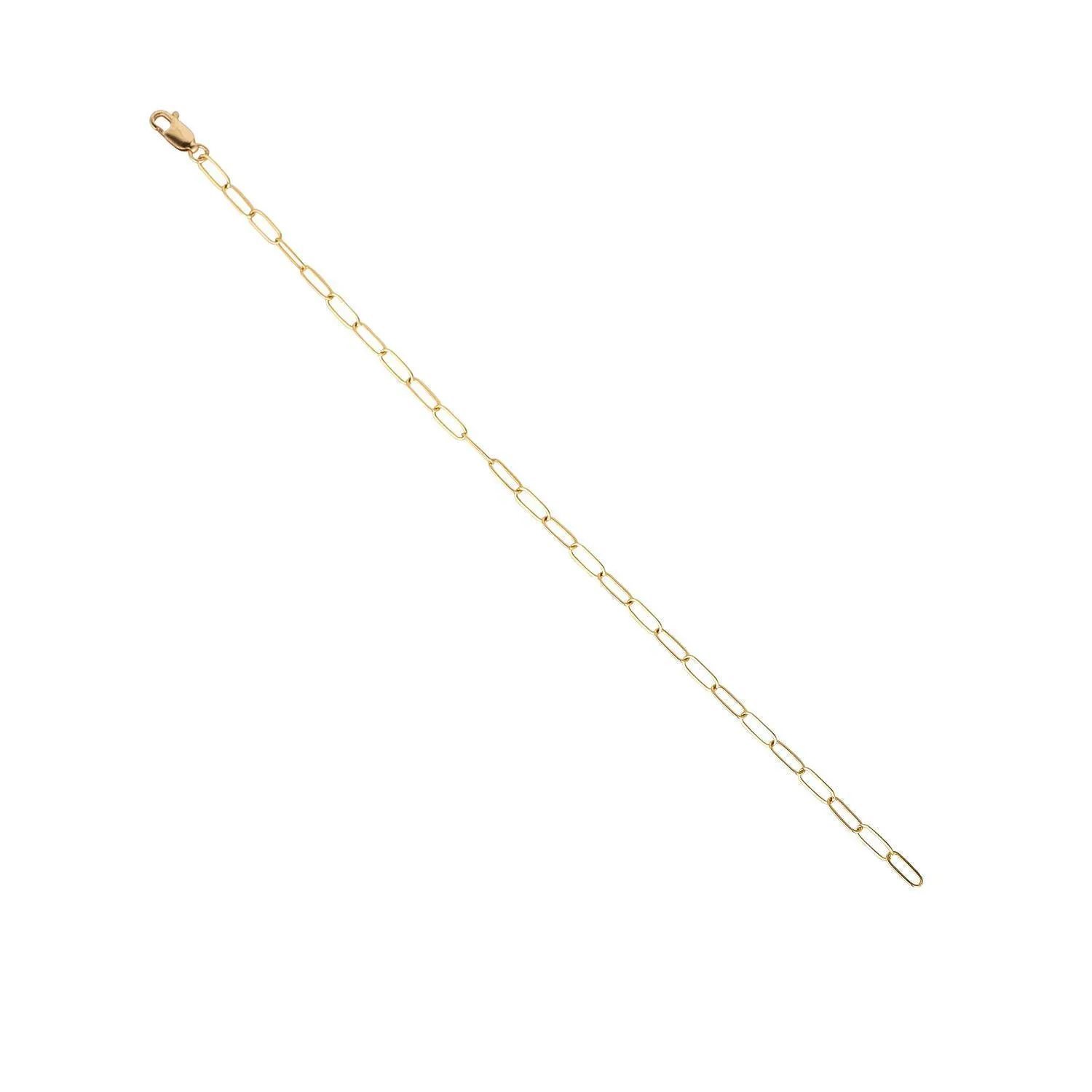 Gold Filled Paperclip Chain Bracelet