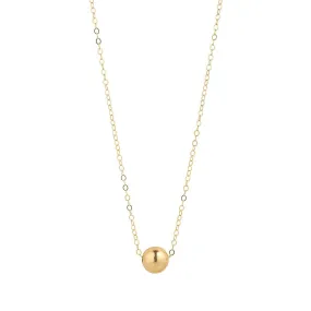 Gold Filled Petite Gold Ball Pendant Necklace