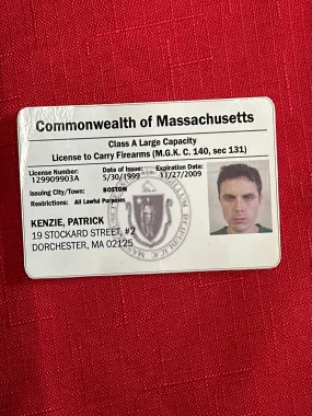 GONE BABY GONE: Patrick’s Massachusetts Carry and Conceal License