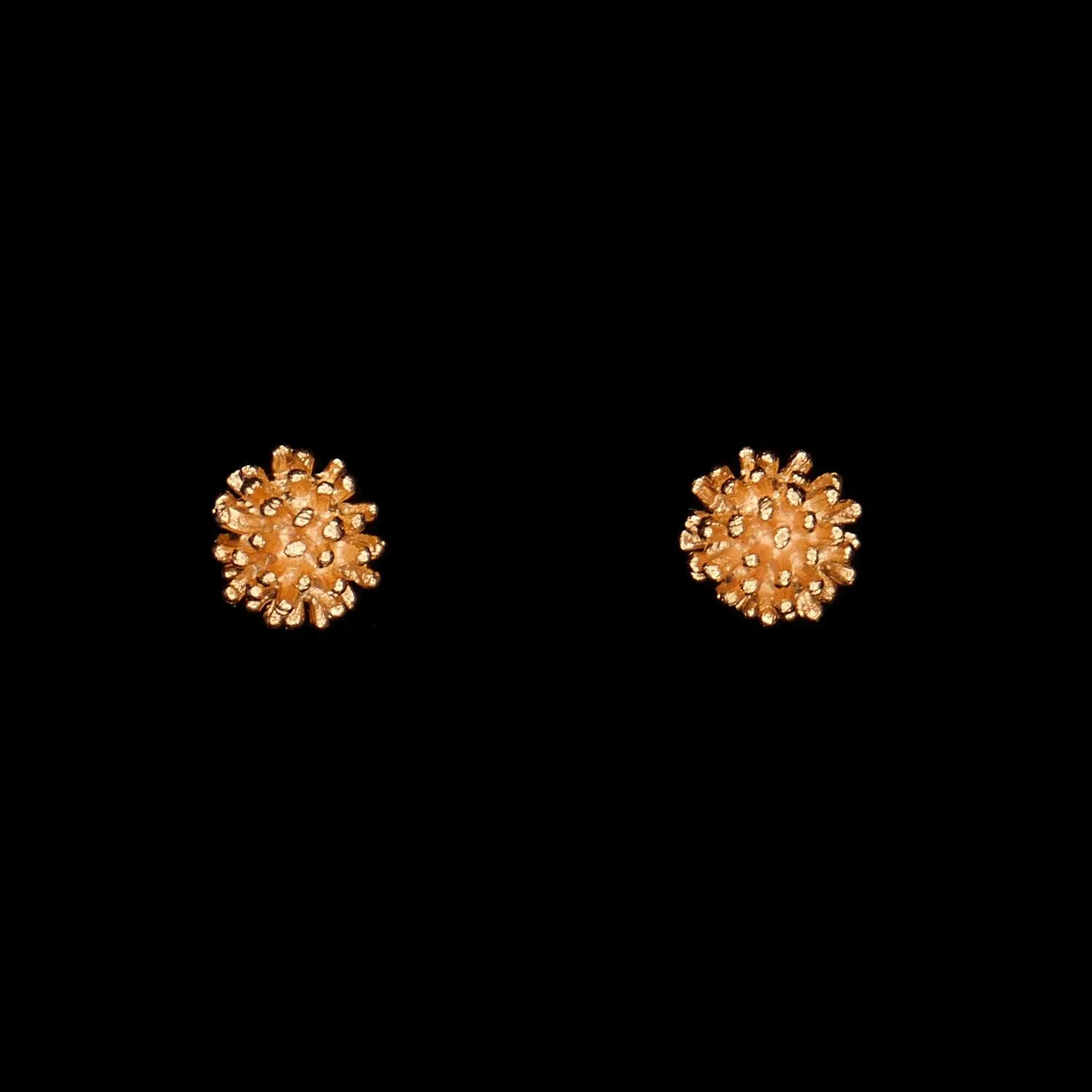 Gone To Seed Earrings - Small Stud Gold