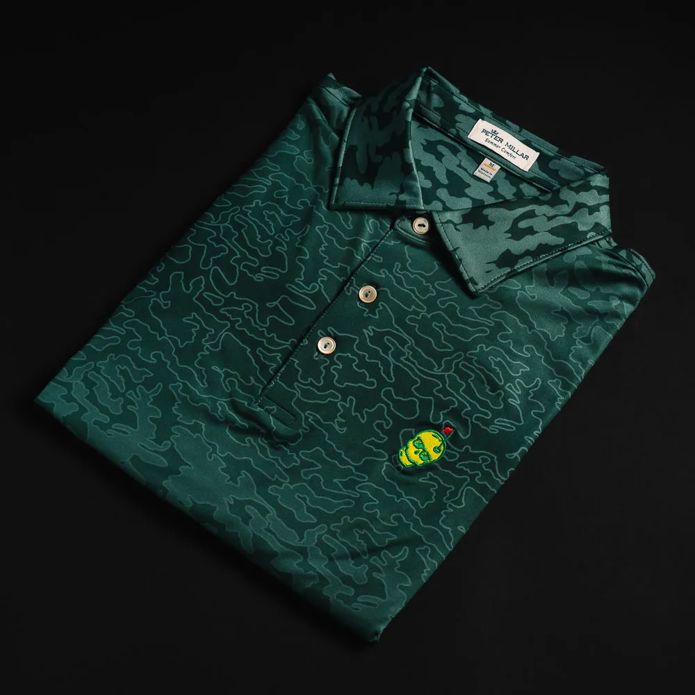 Green Camo Augusta Skull Polo Shirt