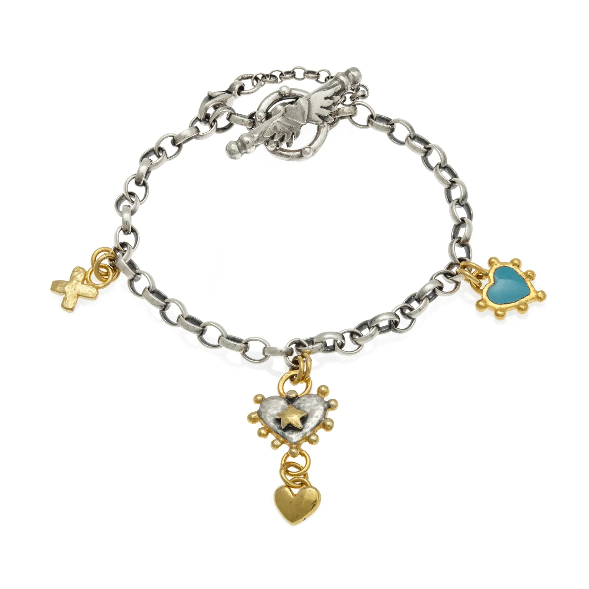 Halo & Boho Heart Bracelet