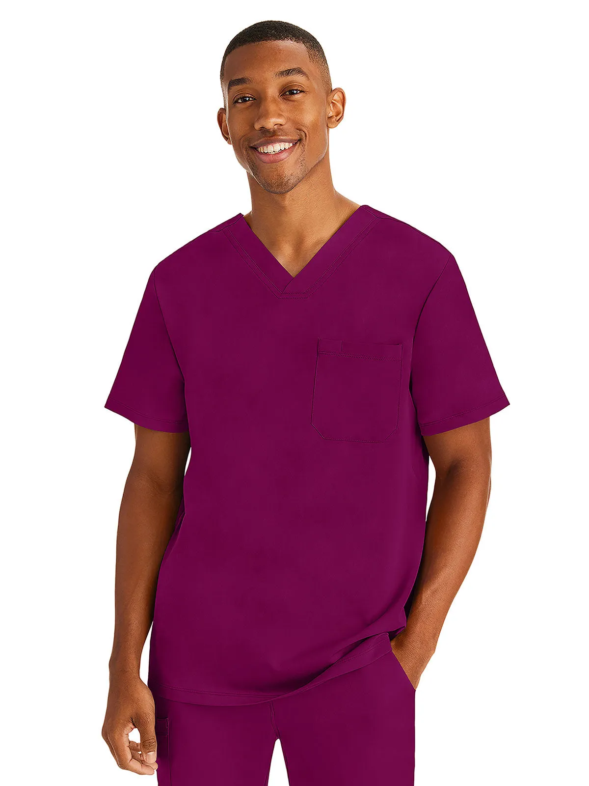 HH Works - Men's Mason V-Neck Solid Scrub Top