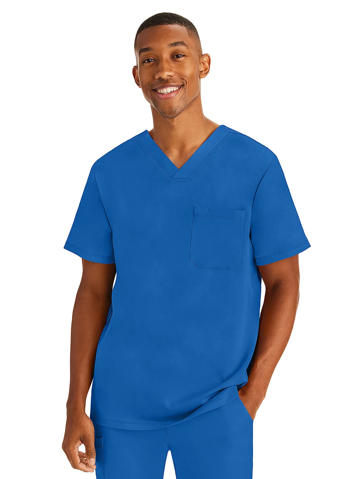 HH Works - Men's Mason V-Neck Solid Scrub Top