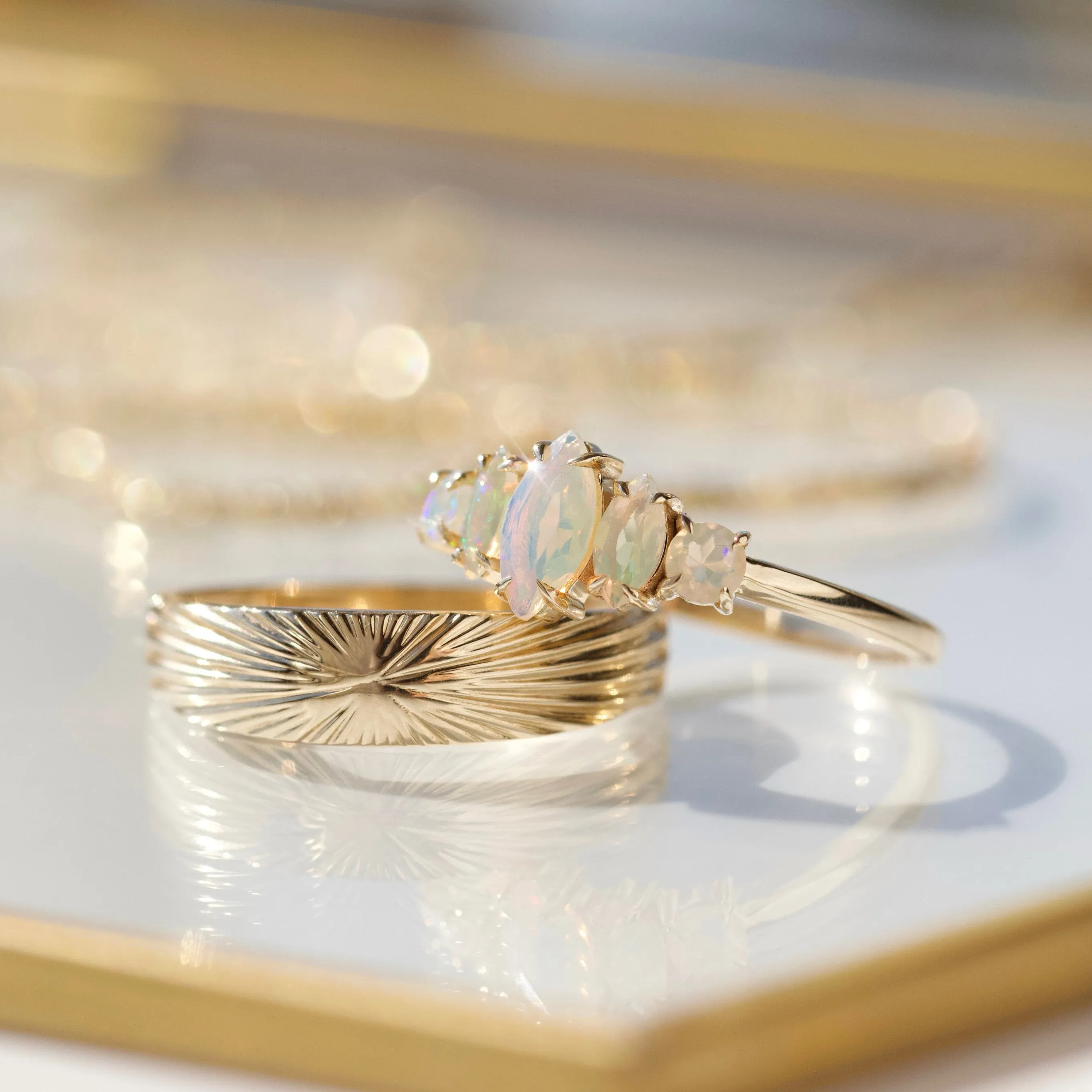 Hope Opal Marquise Ring