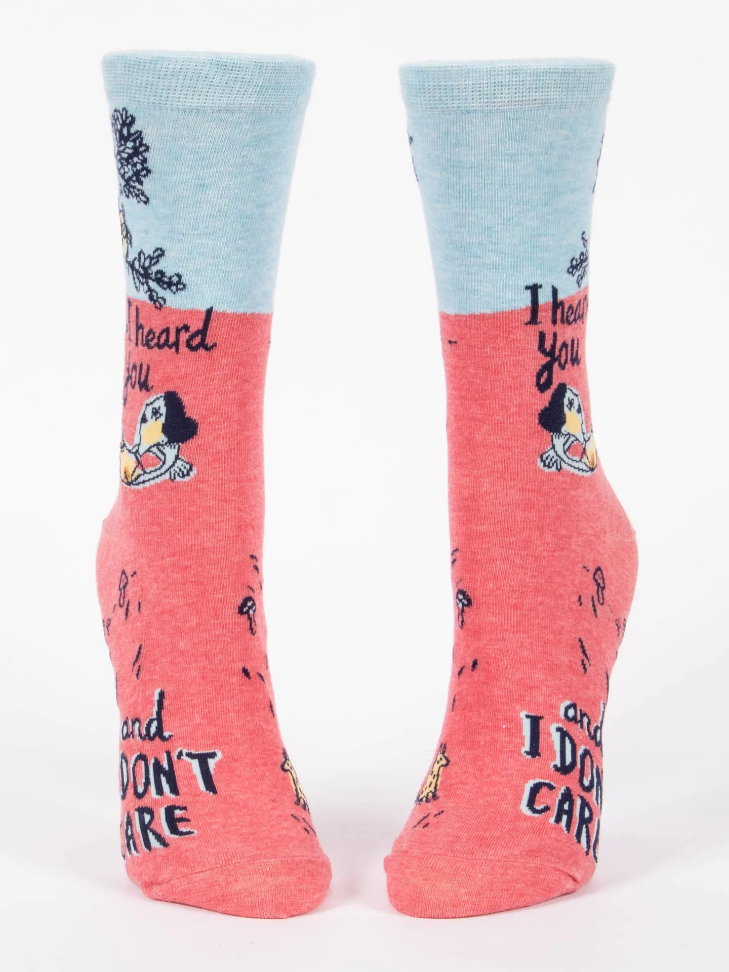 I Heard You and I Don't Care W-Crew Socks