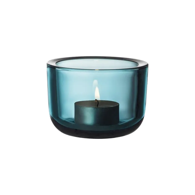 IITTALA | Glassware | KIVI Votives | Kivi Tealight Candle Holder 60mm - Sea Blue