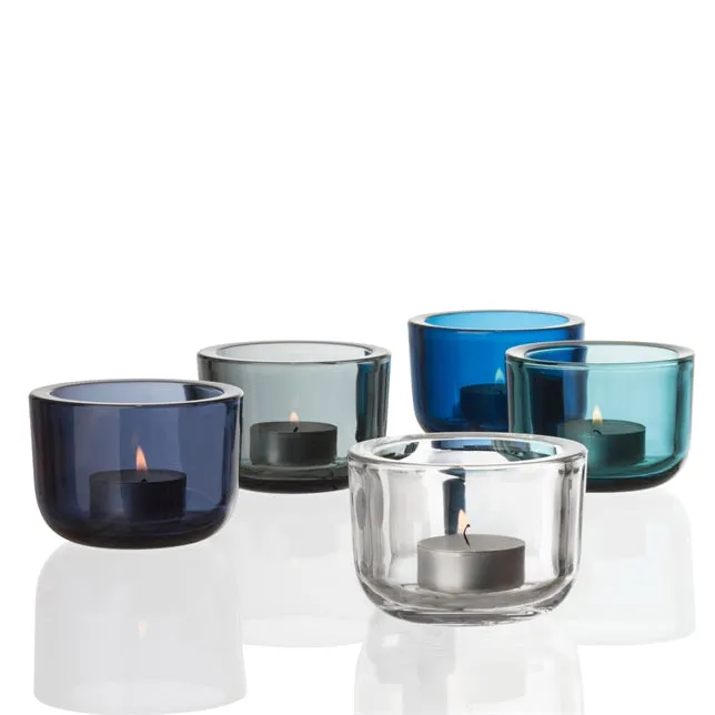 IITTALA | Glassware | KIVI Votives | Kivi Tealight Candle Holder 60mm - Sea Blue