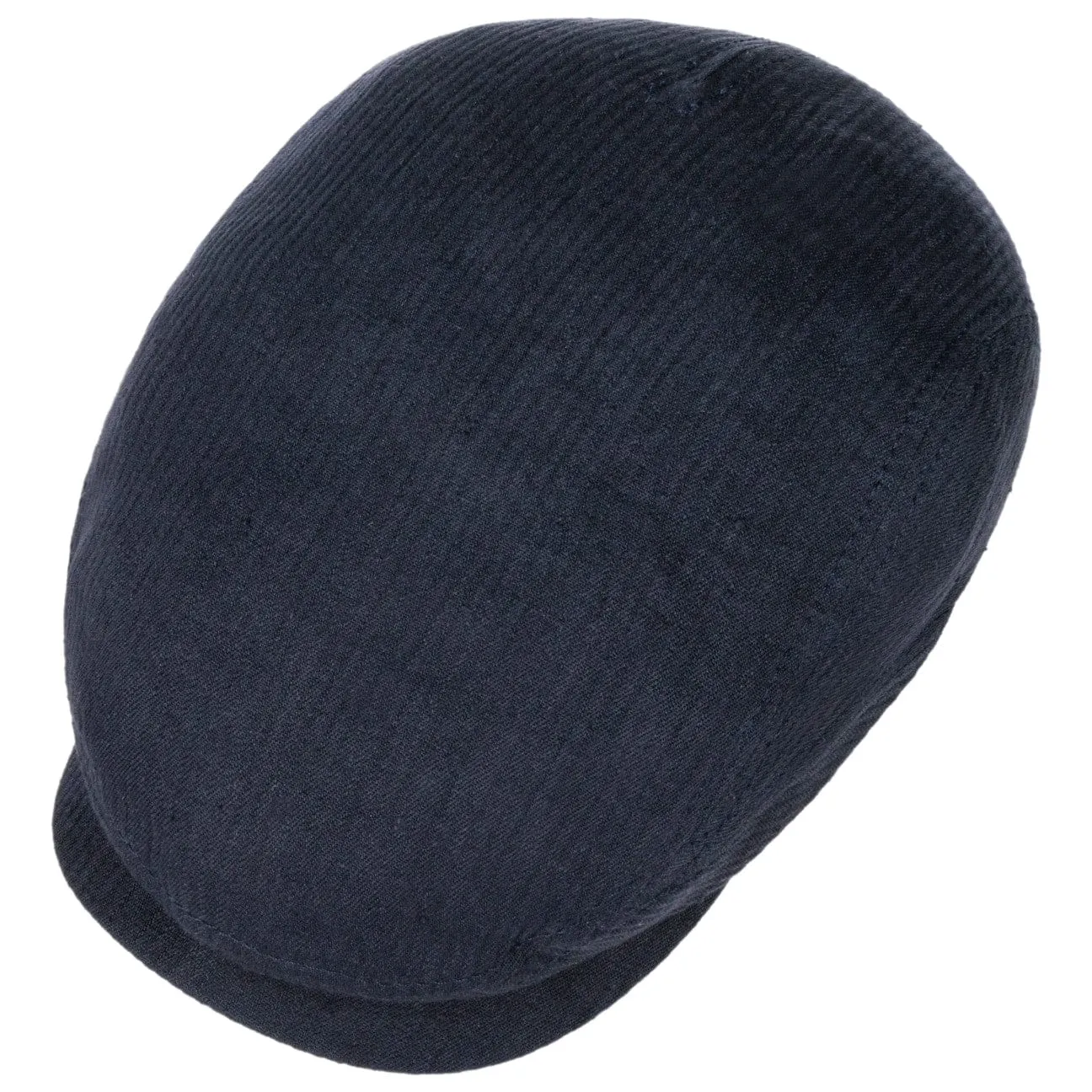 Kelso Driver Linen Flat Cap by Stetson