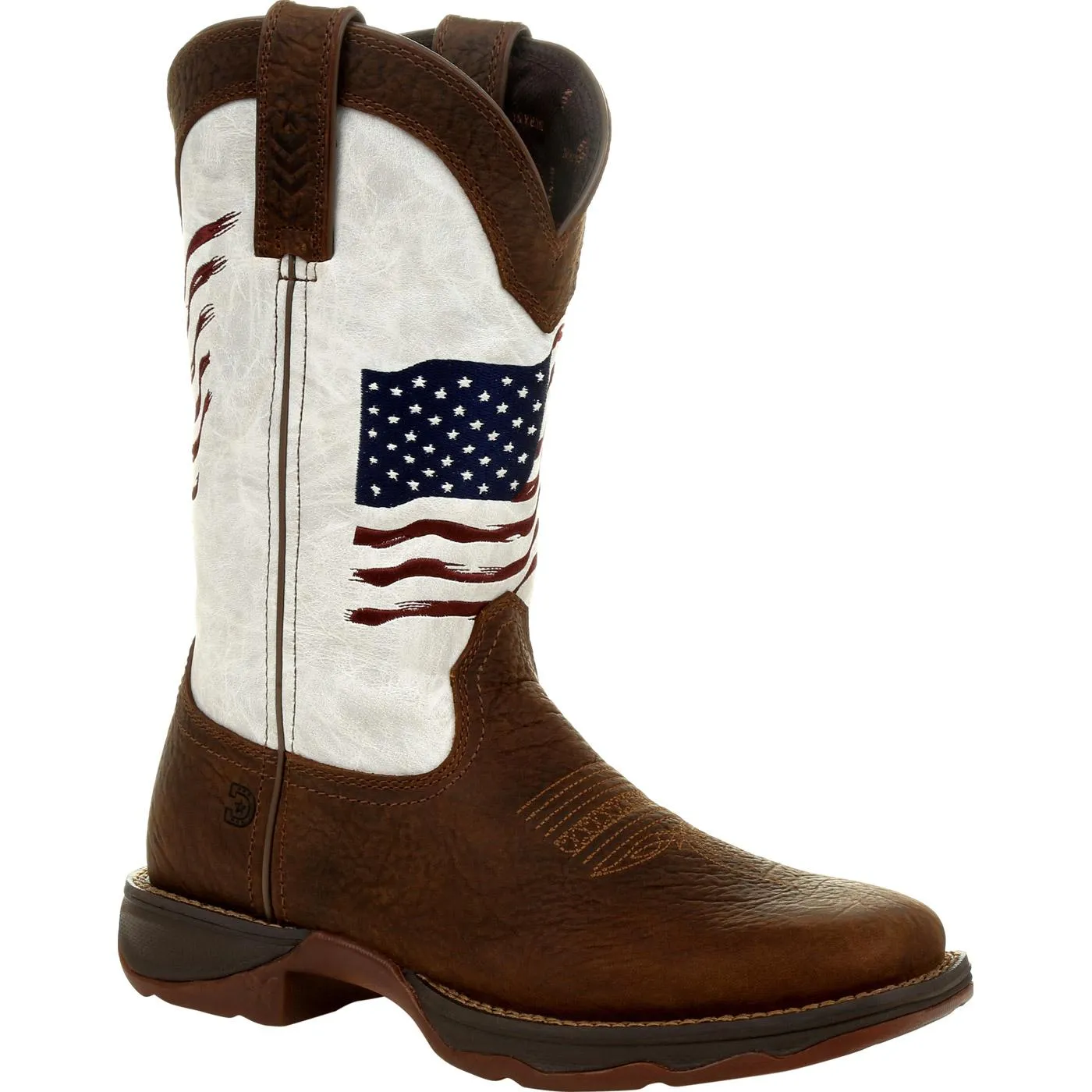 Lady Rebelâ by DurangoÂ Womens Distressed Flag Embroidery Western Boot