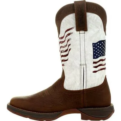 Lady Rebelâ by DurangoÂ Womens Distressed Flag Embroidery Western Boot