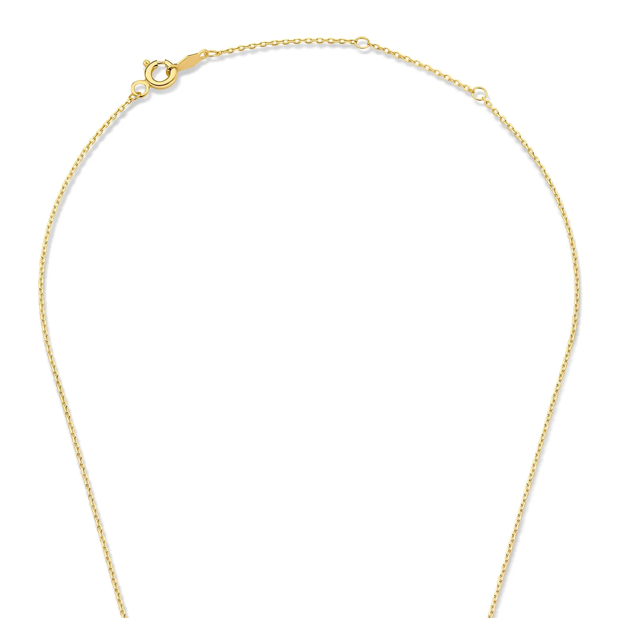 Le Marais Chloé 14 karat gold initial necklace with letter