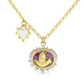 Limited Edition Lilac Mythic Bird Necklace