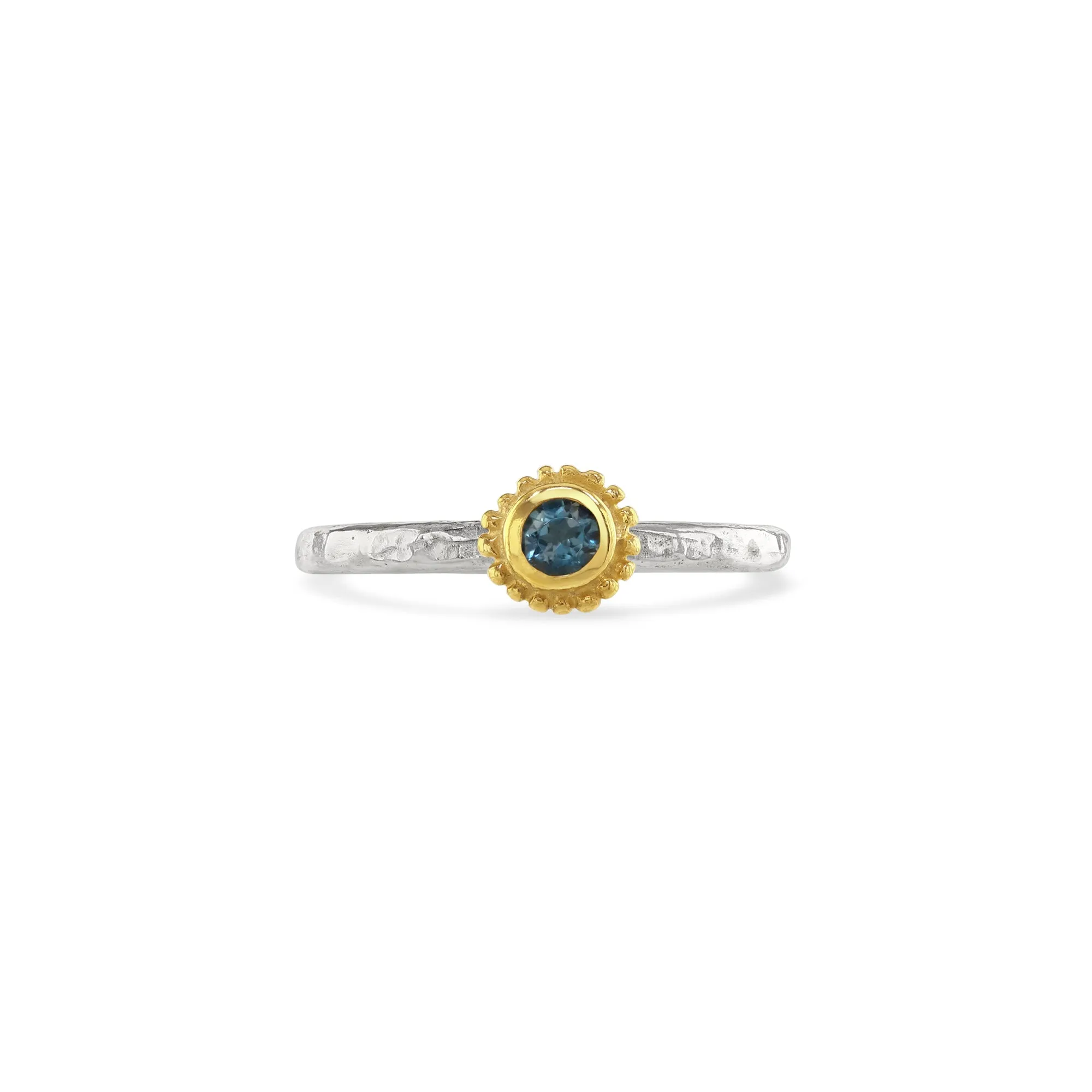 London Blue Topaz Birthstone Ring