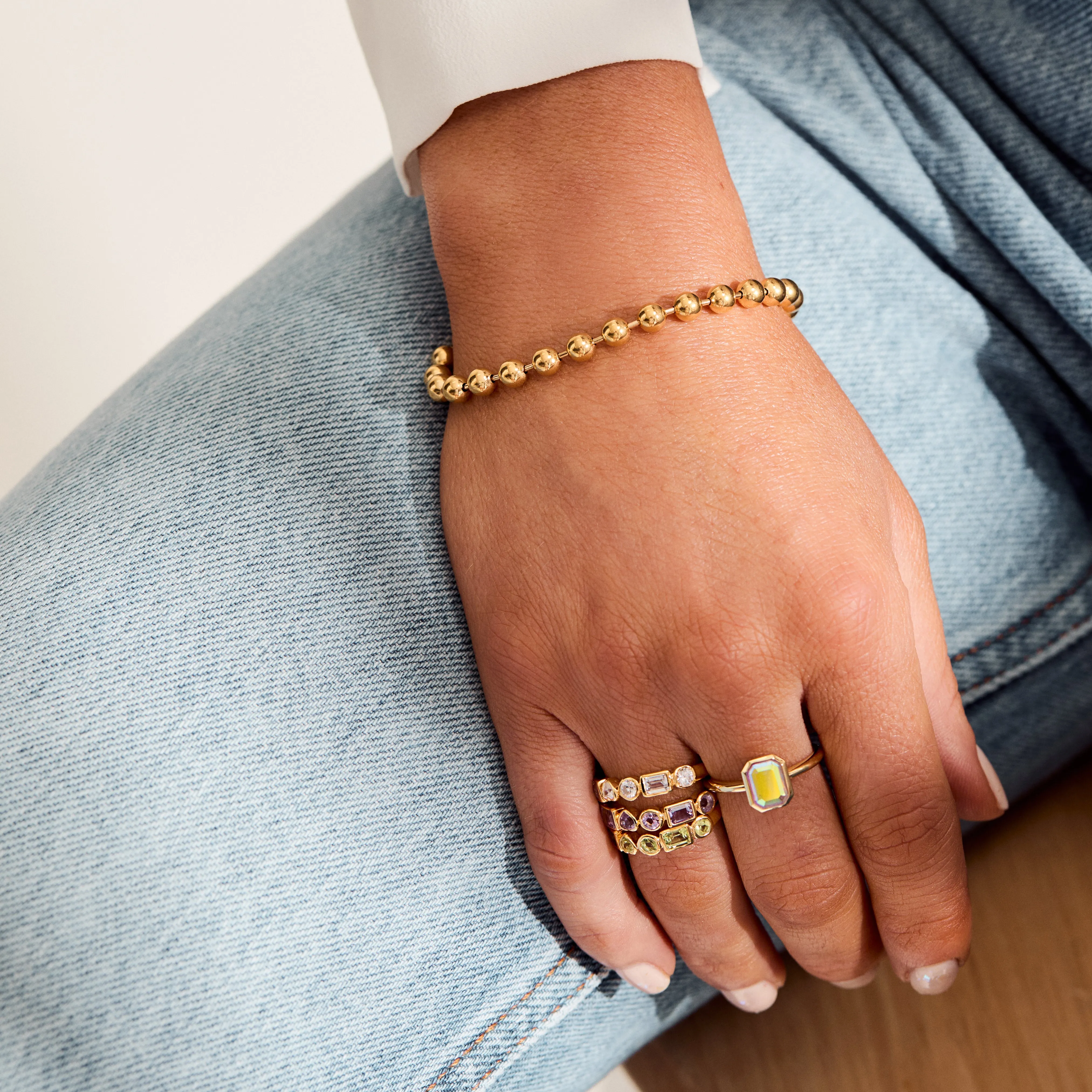 Louise Thompson Lucky Bobble Chain Bracelet